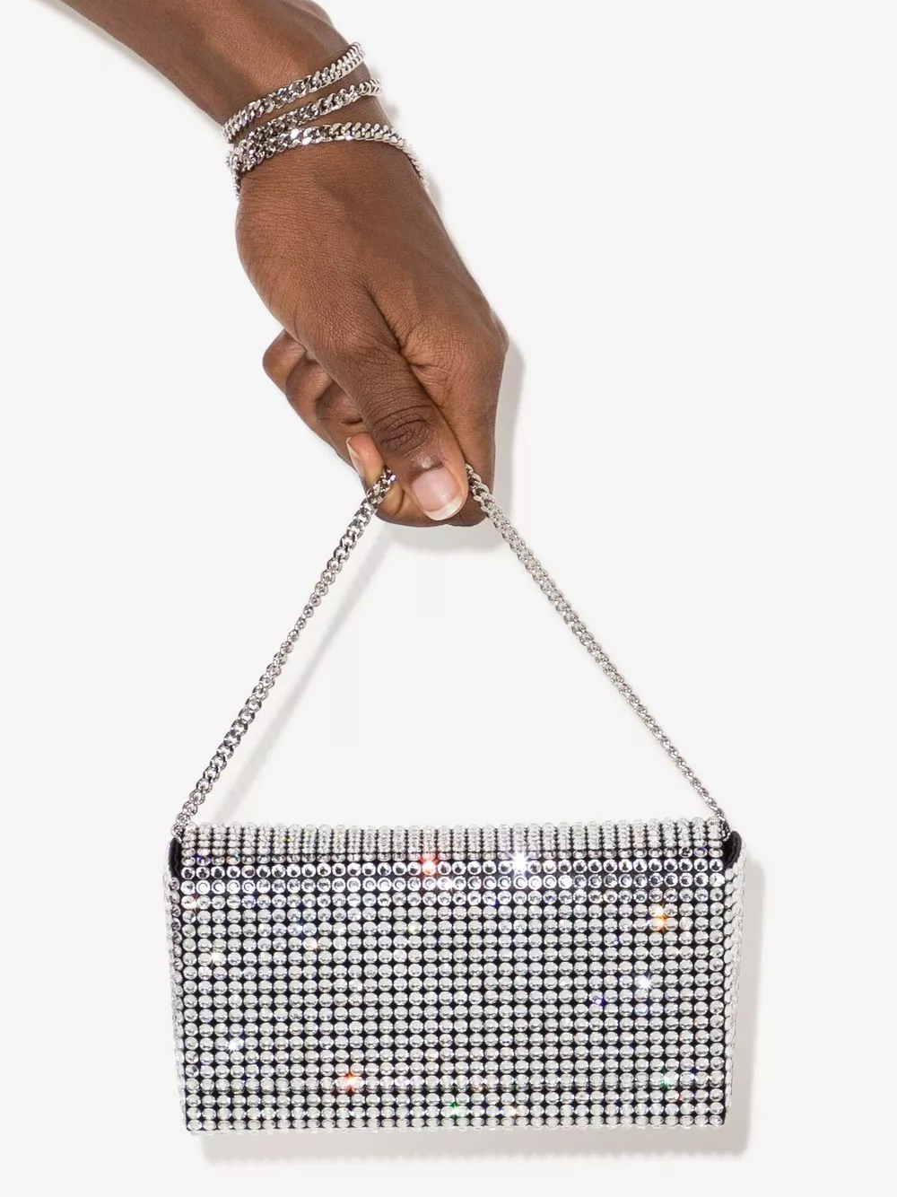 Affordable Amina Muaddi Superamina Paloma crystal-embellished clutch bag Women 0124