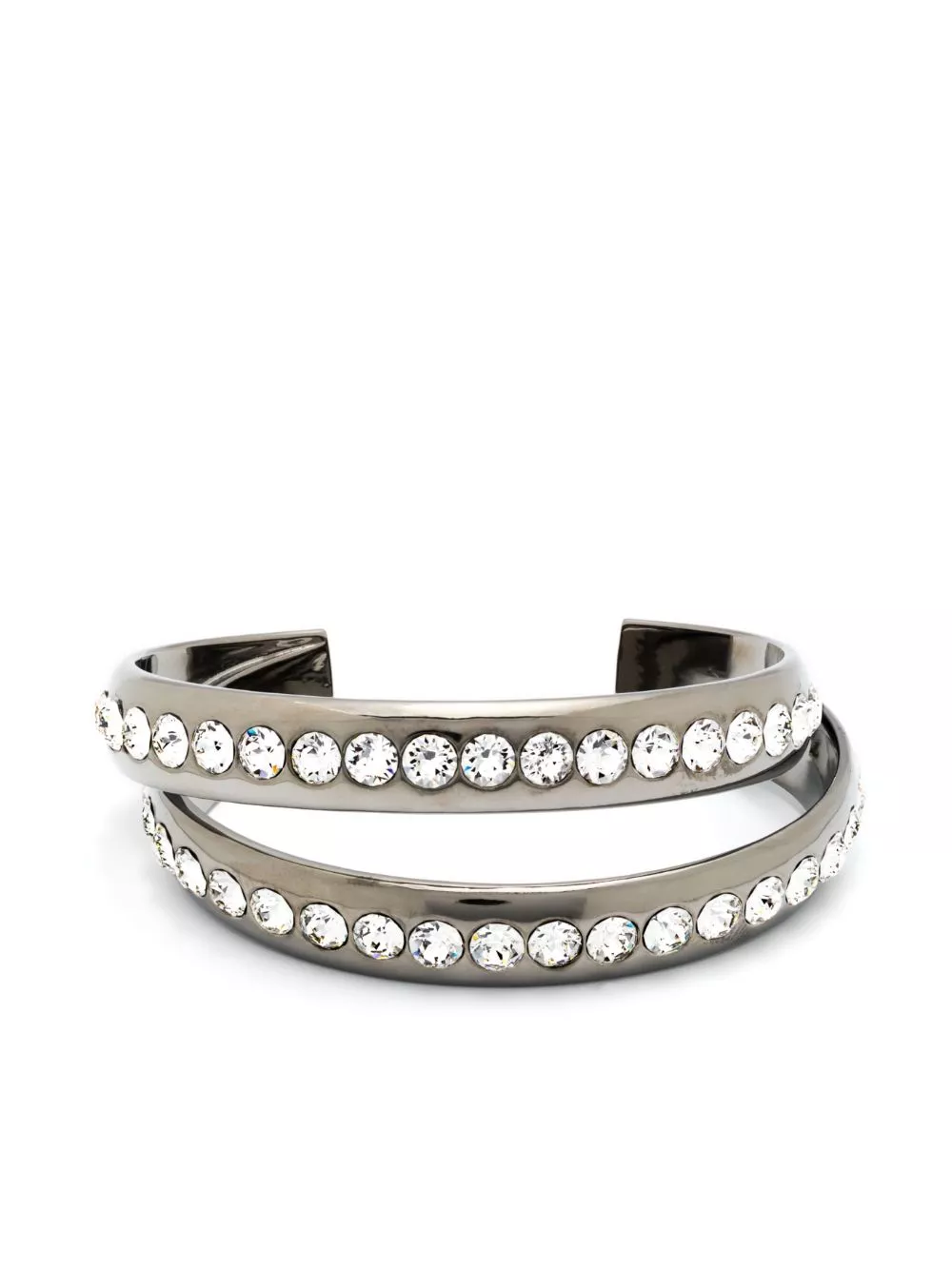 Amina Muaddi Jahleel crystal-embellished cuff bracelet Women 0123