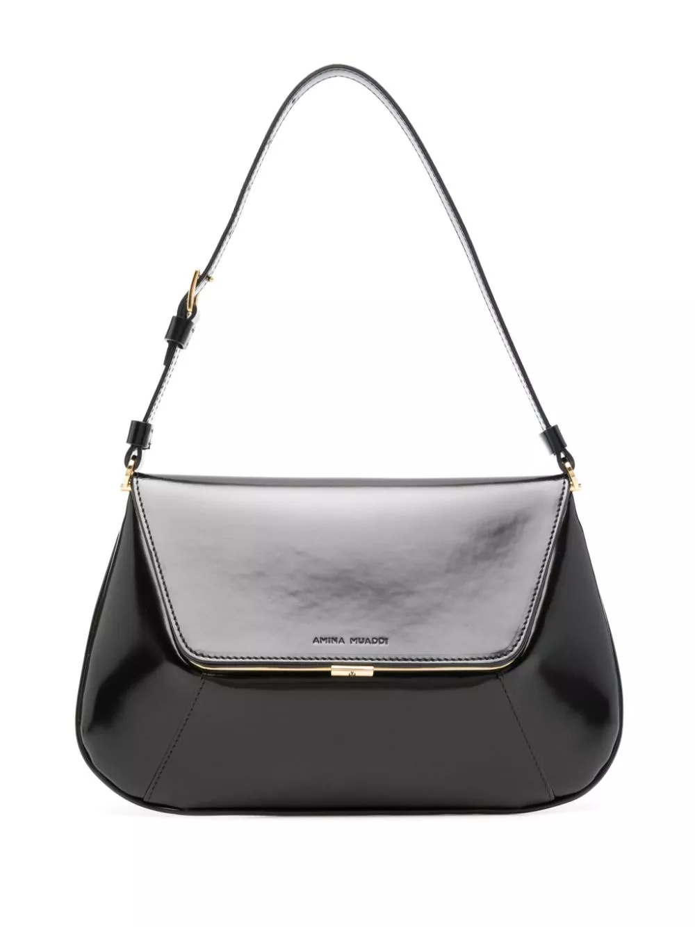 Amina Muaddi logo-debossed leather shoulder bag Women 0124