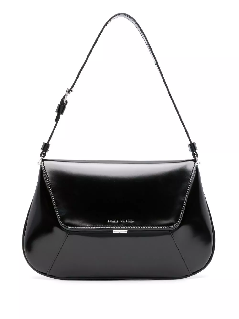 Amina Muaddi Spazzolato leather shoulder bag Women 0122