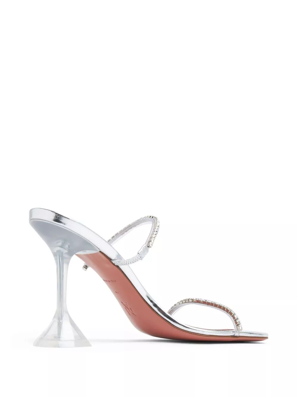 Affordable Amina Muaddi Gilda 95mm clear heel sandals Women 0127