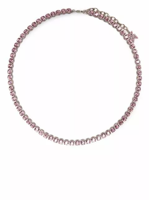 Cheap Amina Muaddi crystal tennis necklace Women 0205