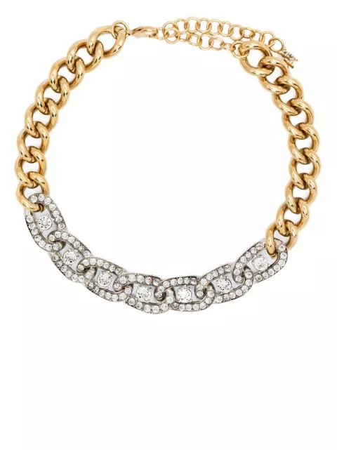 Cheap Amina Muaddi Matthew crystal-embellished choker necklace Women 0205