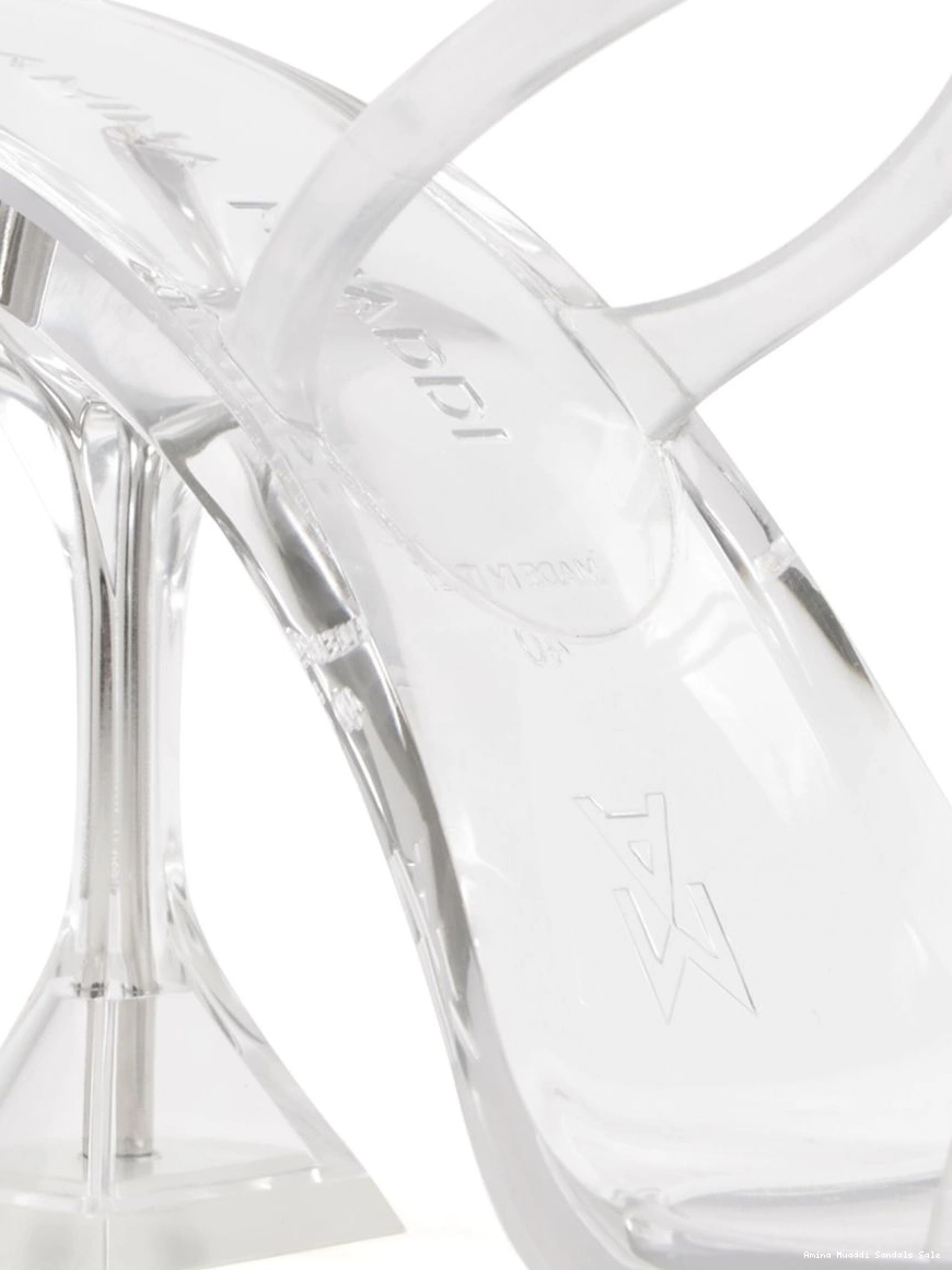 Affordable Brito Amina clear Muaddi Women 95mm mules 0218