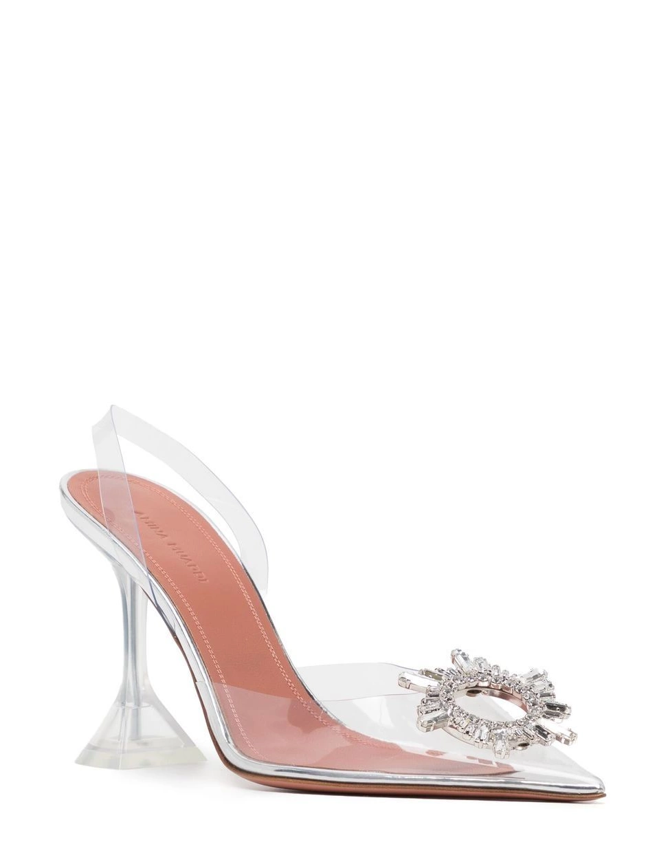 Cheap transparent Women pumps 95mm Amina Begum Muaddi 0211