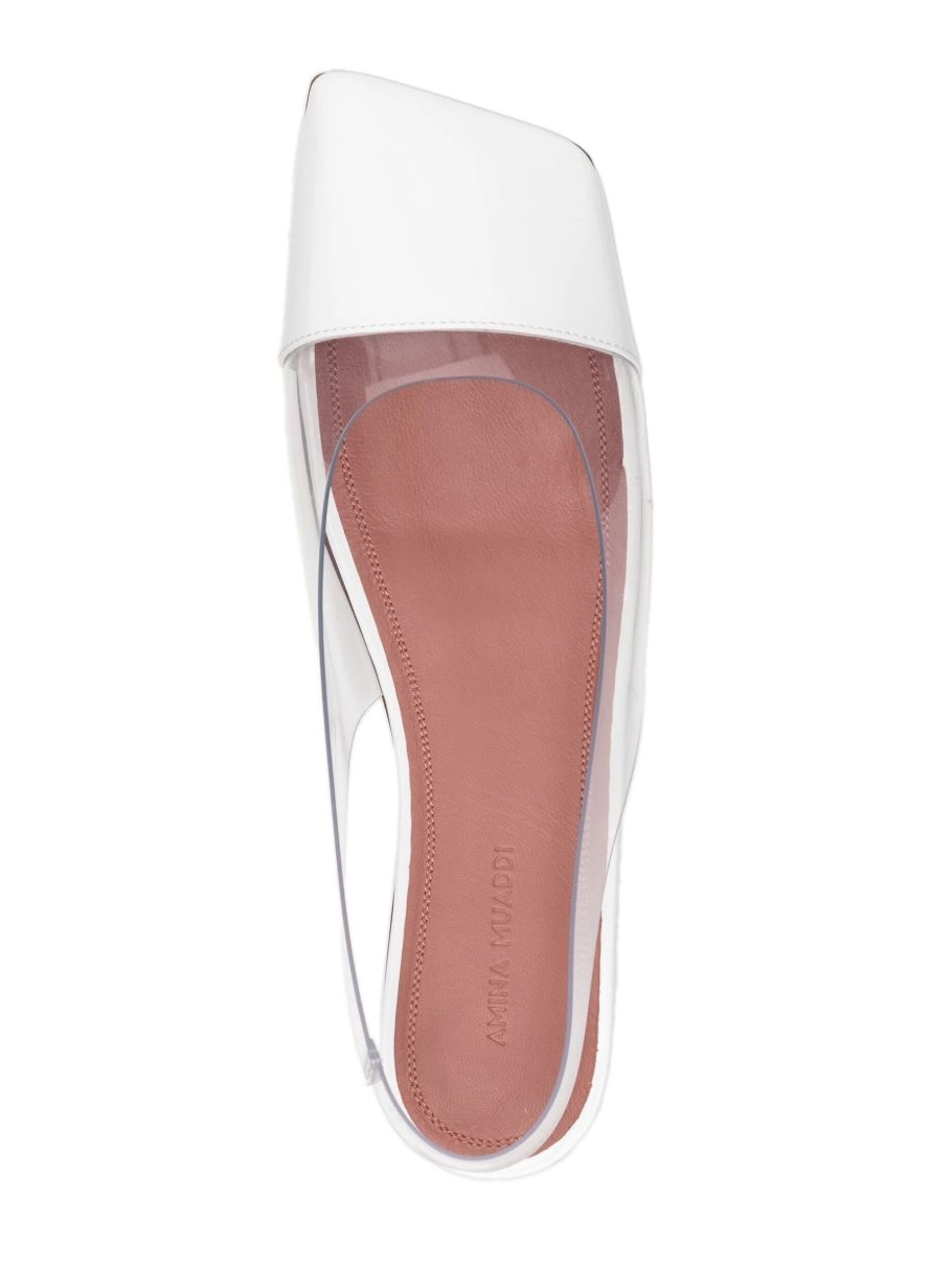 Affordable Women Muaddi transparent-design shoes slingback ballerina Amina 0214