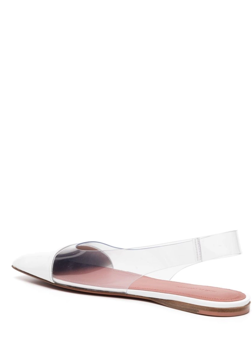 Affordable Women Muaddi transparent-design shoes slingback ballerina Amina 0214