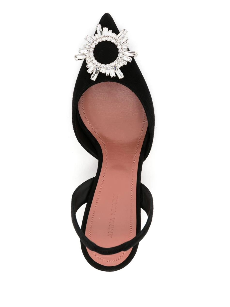 Affordable Women pumps Muaddi embellished Amina Begum 85mm slingback 0218