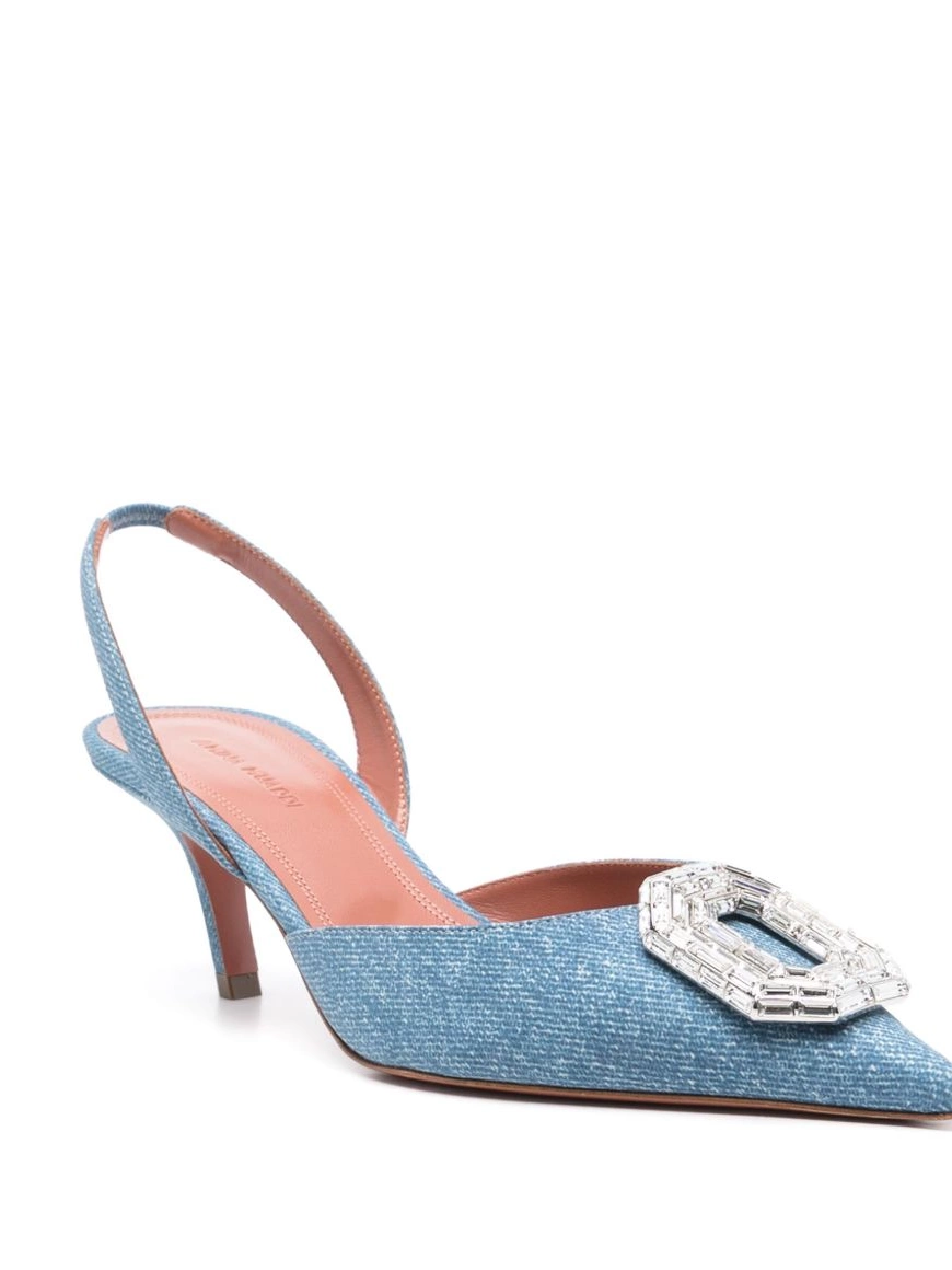 Affordable Muaddi Camelia gem-embellished 60mm Amina Women pumps 0218