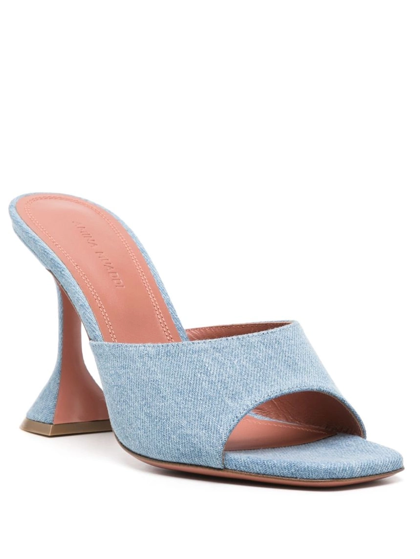 Affordable denim mules Amina Lupita Women 100mm Muaddi 0209